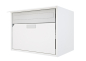 Preview: Briefkasten Huber Aluminium 300/400 Reinweiss RAL 9010 (D)